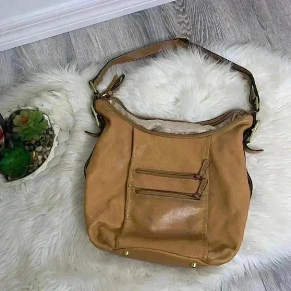 Giani Bernini tan leather hobo satchel - Picture 7 of 11